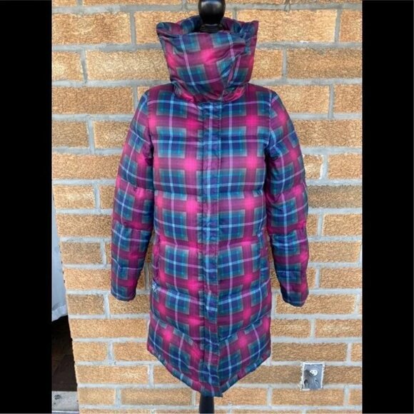Burton Mecca Trench Down JacketLongPlaid Trench XS - Picture 6 of 16